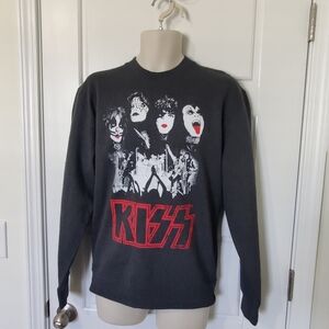 Men's Kiss Crew Neck Sweatshirt Size Medium NWOT